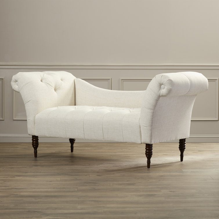 Willa Arlo Interiors Elissa Tufted Rolled Arms Chaise Lounge & Reviews Wayfair